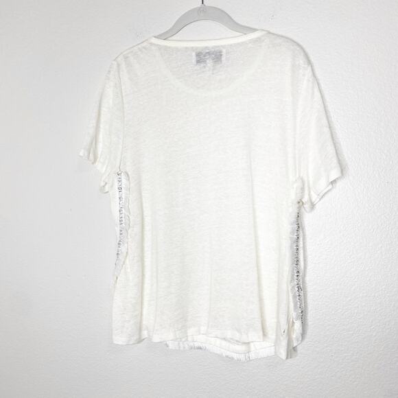 Derek Lam 10 Crosby White Chain Tshirt Medium - Picture 7 of 7